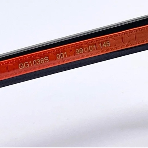 New Authentic- GUCCI GG1038S SUNGLASSES 001 Black & Red - Picture 14 of 14